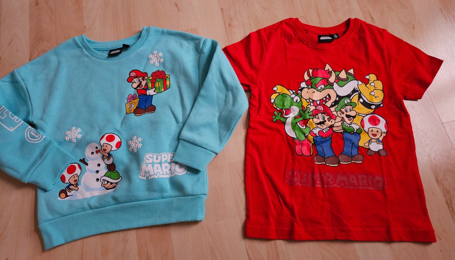 Pullover und T-Shirt von Super Mario